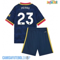Camisa de time de futebol Arsenal Mikel Merino #23 Replicas 2º Equipamento Infantil 2026-27 Manga Curta (+ Calças curtas)